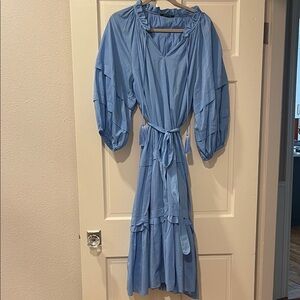 Kobi Halperin Elegant Blue Long Sleeve Dress